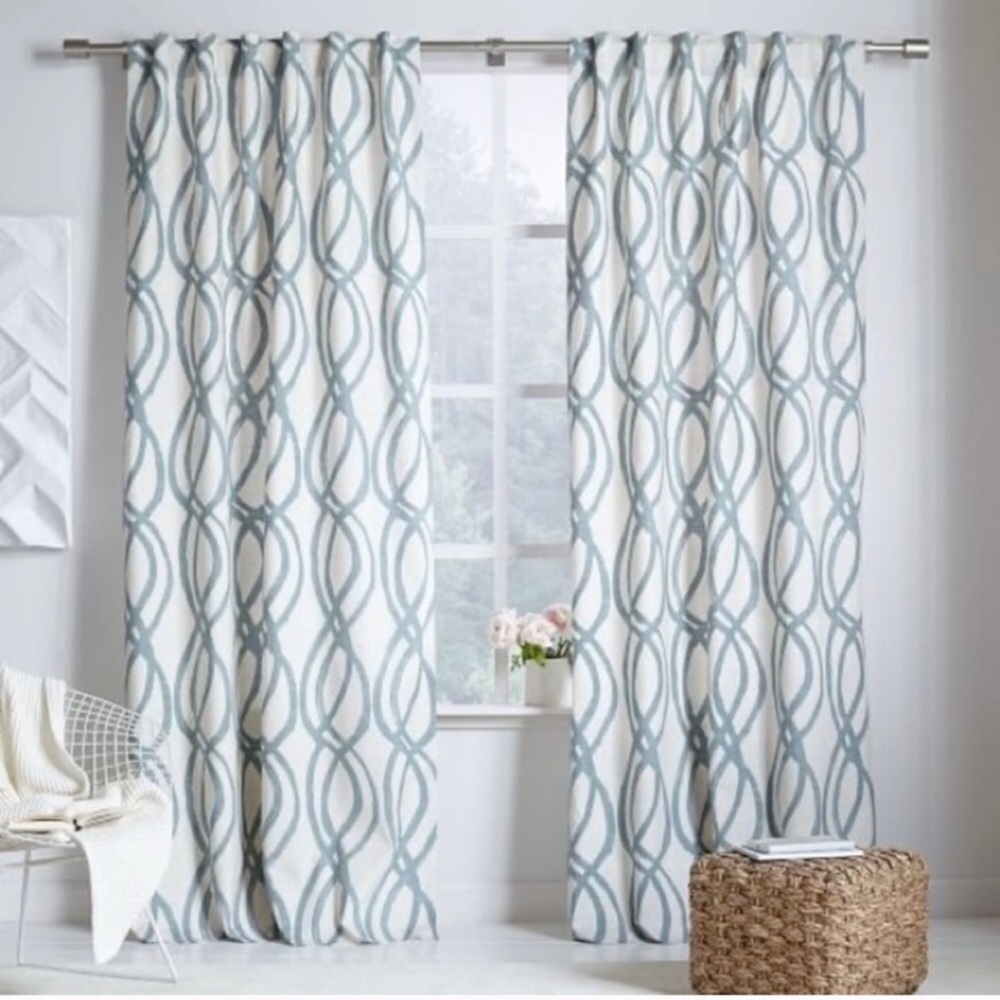 NWT West Elm Scribble Lattice Panels